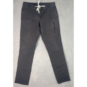 Vuori Ripstop Cargo Charcoal Gray Drawstring Pants Sz L Hiking Travel Gorpcore